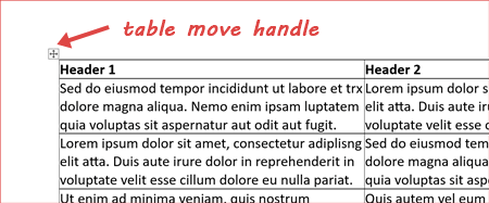 add space between text and table borders