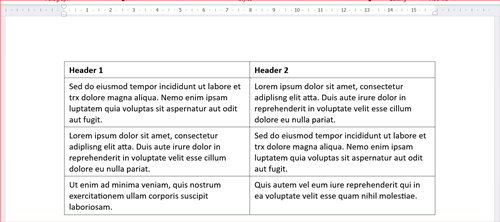 add space between text and table borders